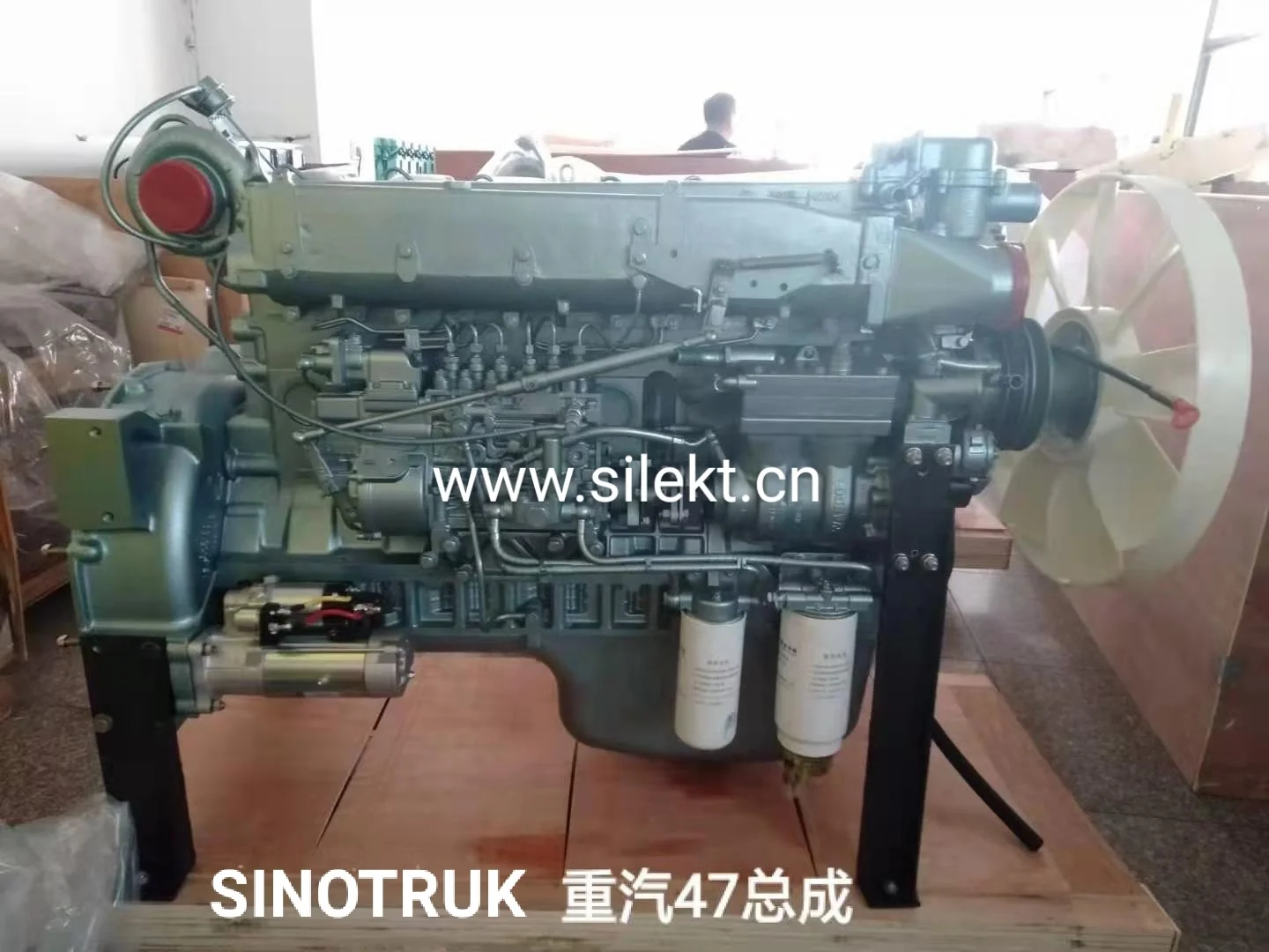 Цилиндровый автоматический двигатель в сборе WD615.47 sinotruck howo