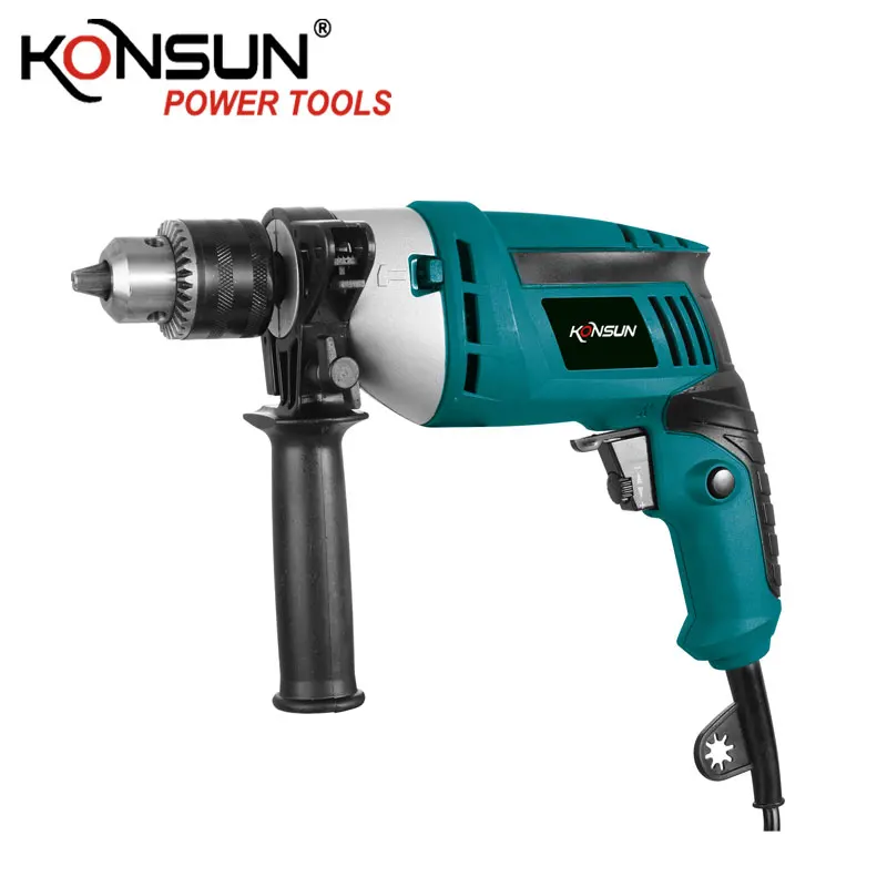 KONSUN China 13mm impact drill driver 600w/710w high quality power tools Electric Handle Impact Drill