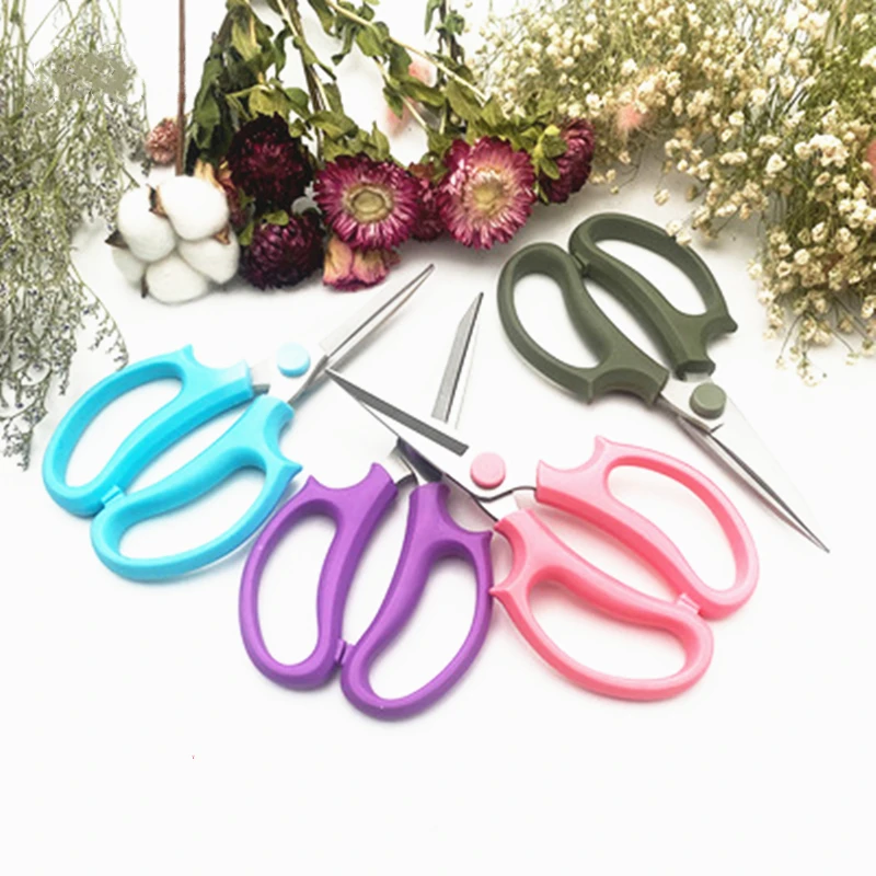 Colorful Pruning Grafting Flower Shears Scissors Home Flower Arrangement Scissors Floral Scissors Stainless Steel