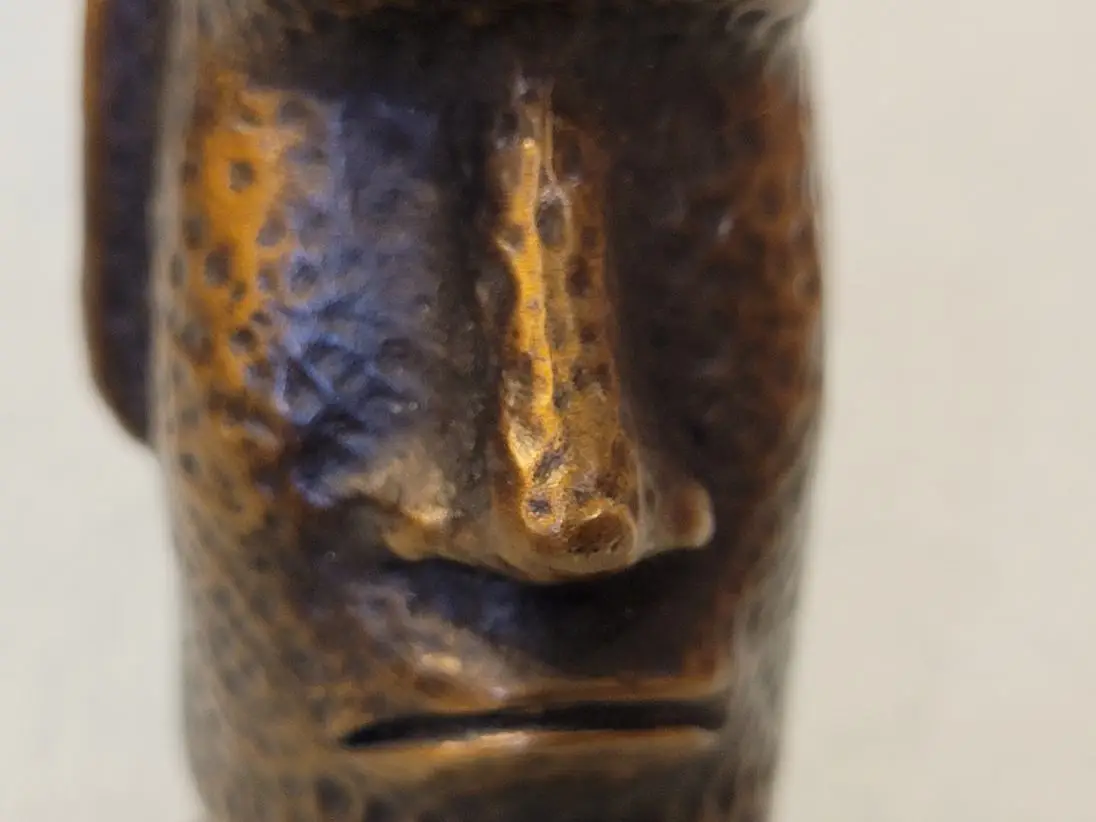 Easter Island statue Copper figurine copper home ornaments art craft