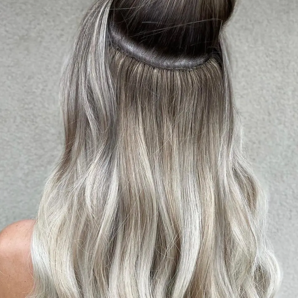 Top Quality Cuticle Intact 100% Virgin Remy Human Hair Double Drawn Machine Weft Hair Extension