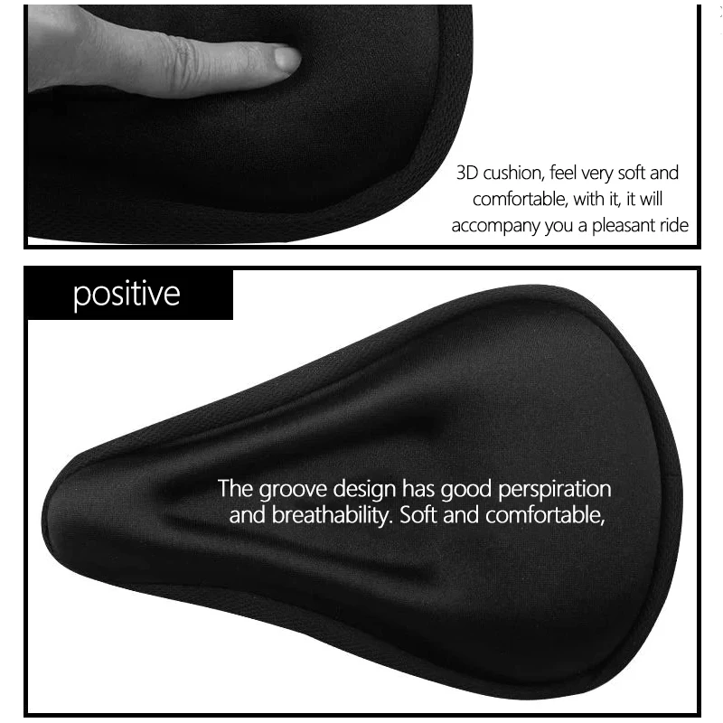 Bicycle Cushion Cover Mountain Bike Thickened 3d Seat Cover Riding Equipment Accessories Comfortable Saddle Cushion