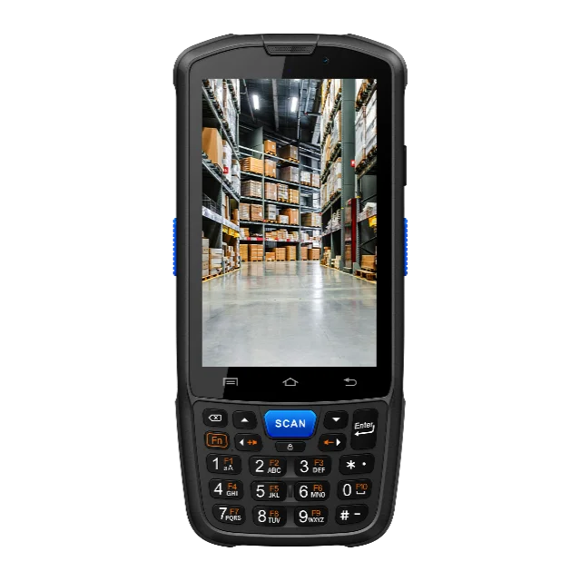 F7 QR Capture Barcode Scanner Wireless 2D Data Collector Portable Inventory Scanner with 4.0 Inch Screen for Store, Supermarket