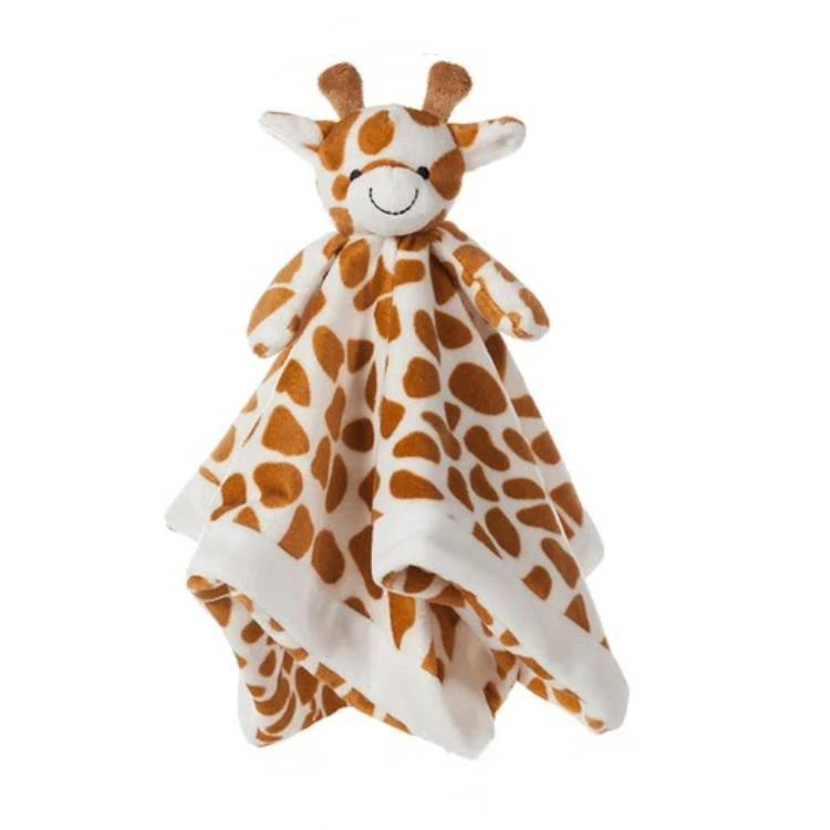 New Design Toy Baby Embroidery Blanks Animals Kids King Orange Micro Size Plush Blanket With