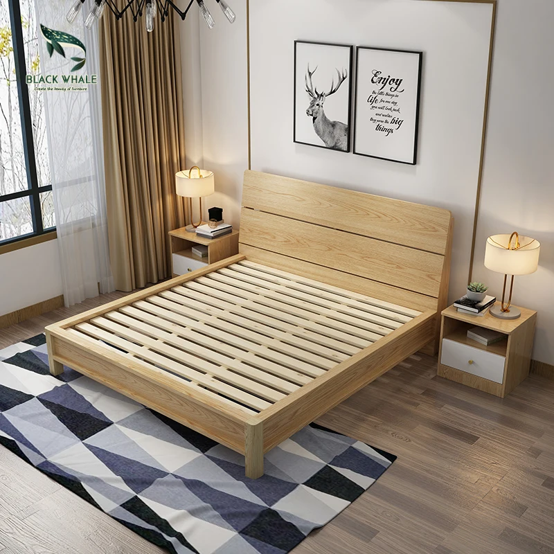 Современные односпальные и двухместные деревянные кровати с ящиками, наборы мебели для спальни в отеле