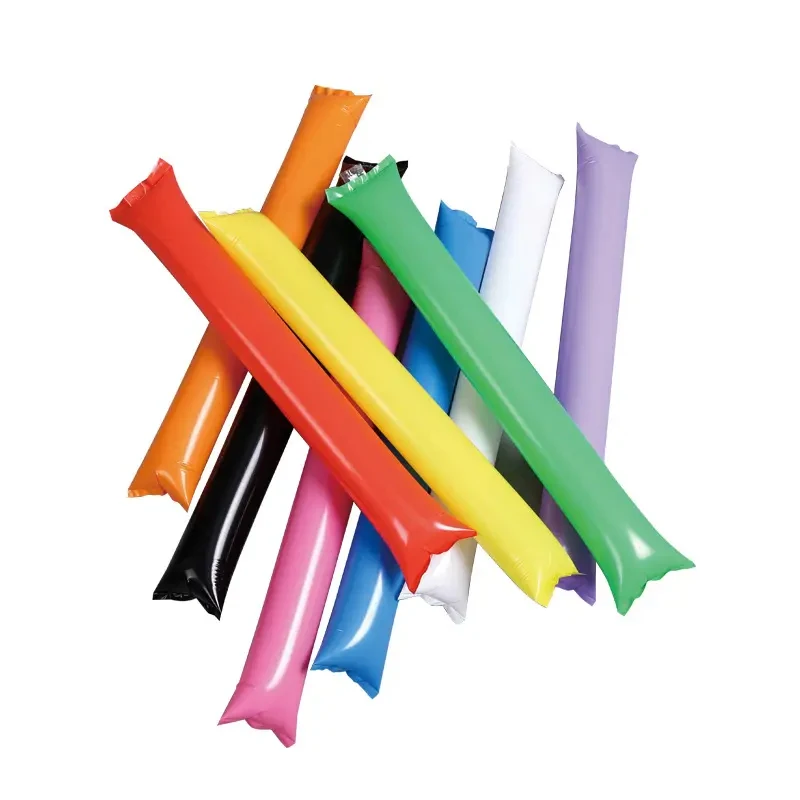 Customized Multicolor Inflatable Noise Maker Cheering Sticks For Sports