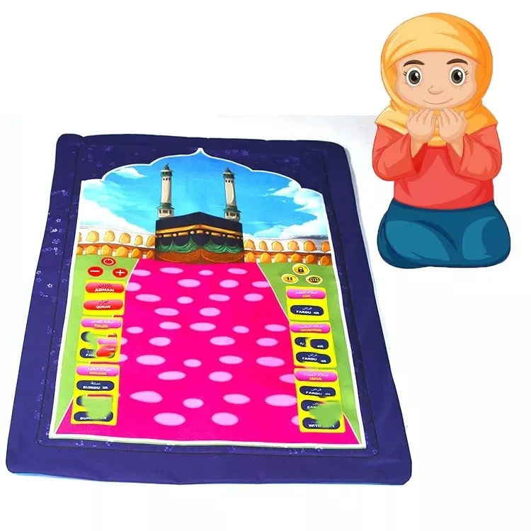 Islamic prayer mat Educatlonal Prayer Mat Plays when you stand  Gifts Prayer Rug For Children Style Living Room