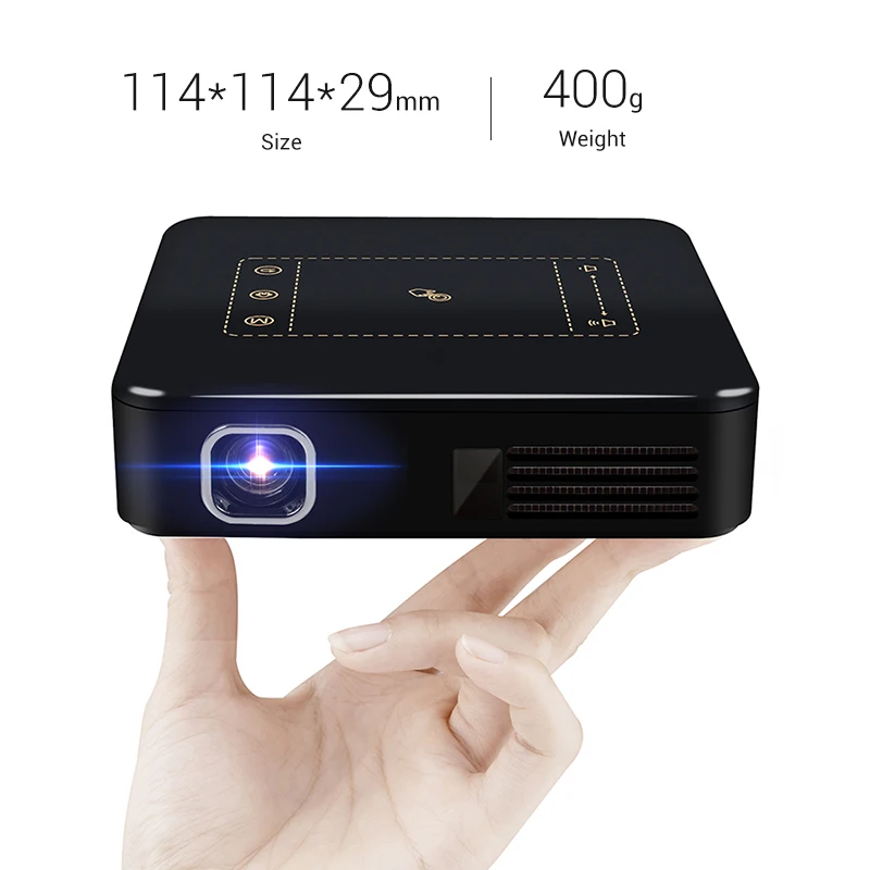 New Mini Projector With Wifi BT4.0 HDMI In USB3.0 DLP Smart 4K Home Theater Hotel Outdoor Projectors