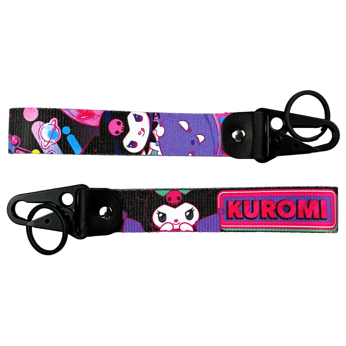 Creative Cartoon Eagle Keychain Double Sided Nylon Custom Embroidered Short Lanyard Cute Cartoon Anti-drop Phone Camera Keychain