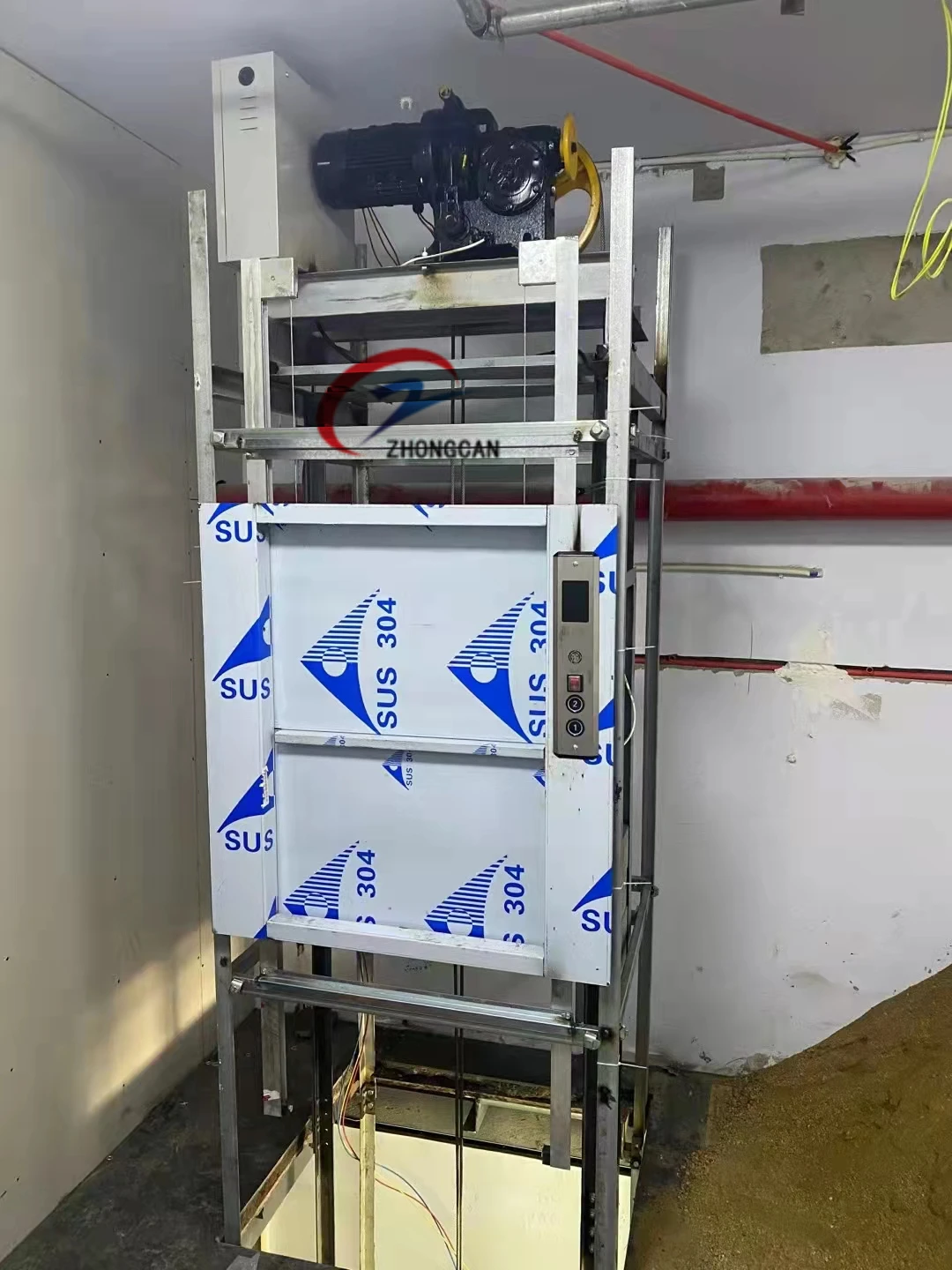 Подвал для кухни лифт прачечной подъемник гантелей/100 кг 200