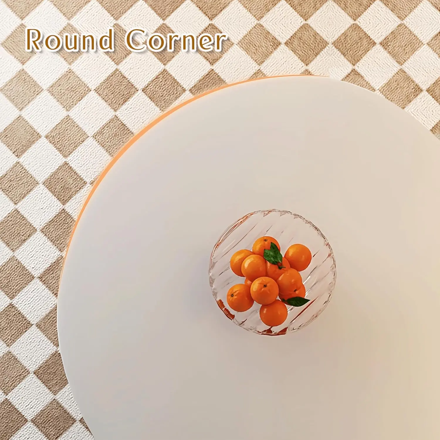 Modern White Sturdy Floor Desk Wood Mango Coffee Table for Living Room Stylish Home Furniture