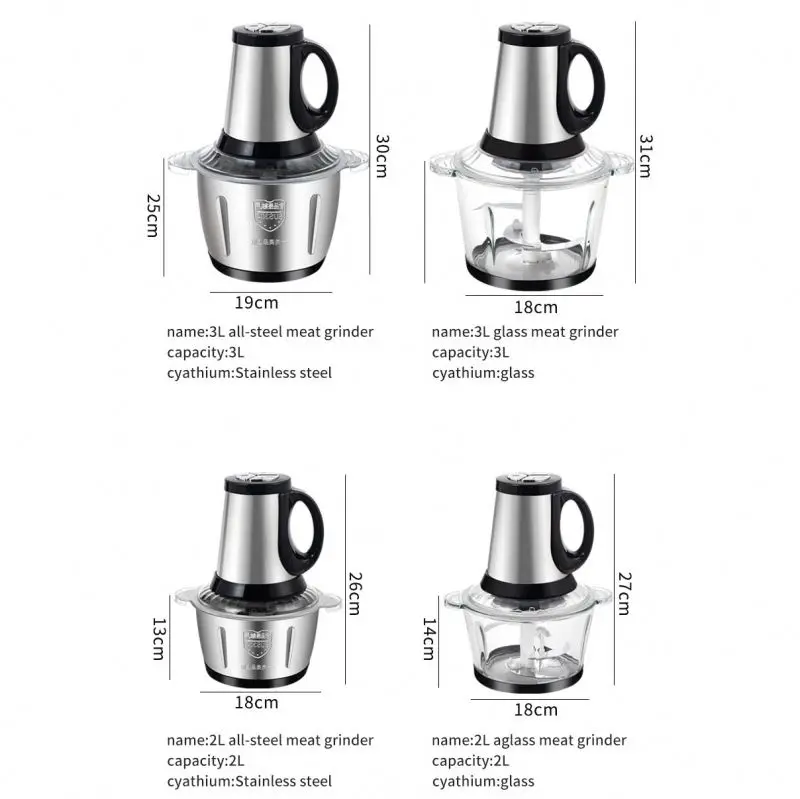 Vegetables and mincer multifunctional, cutter food processor 3in1 chopper spice mini electric mixer blender meat grinder/