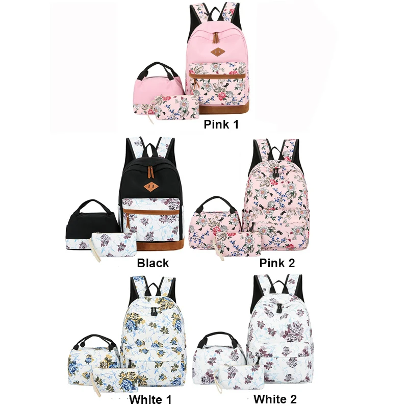 Wholesale cheap multi color 3 pieces school supplies book bag girls backpack school bag set