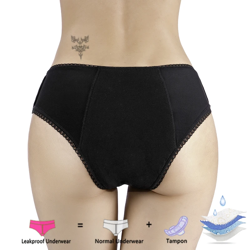 2022new wholesale Leak Proof women lady cotton menstrual 4 layers absorbent period panties underwear
