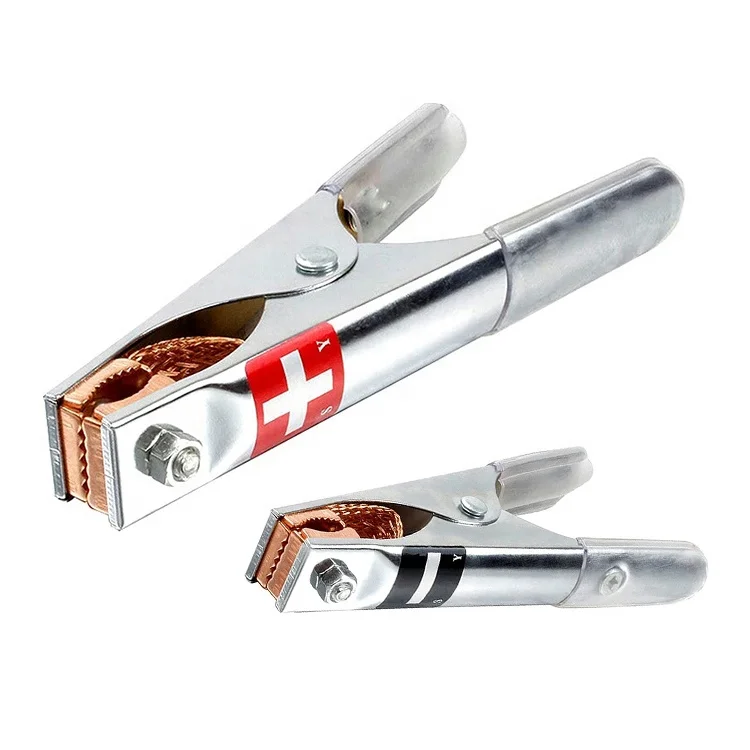 High quality full brass nickel-plating 170mm Alligator Clips for Car battery clamp