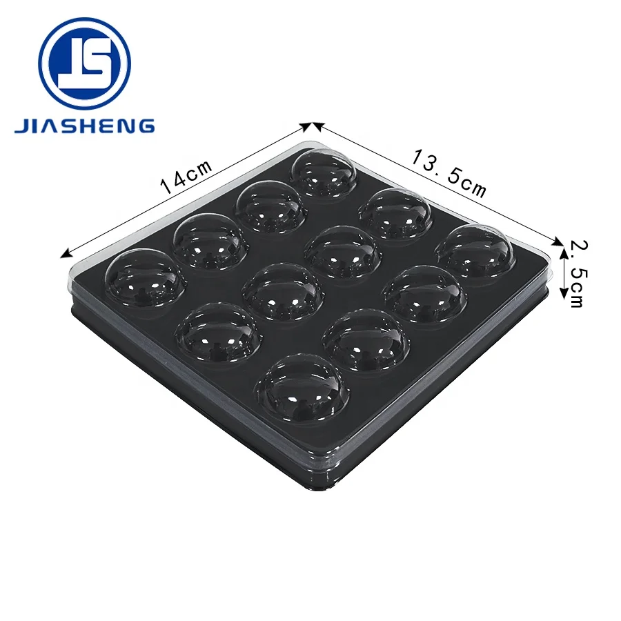 12 полости пищевой термоформованные пластичный волдырь