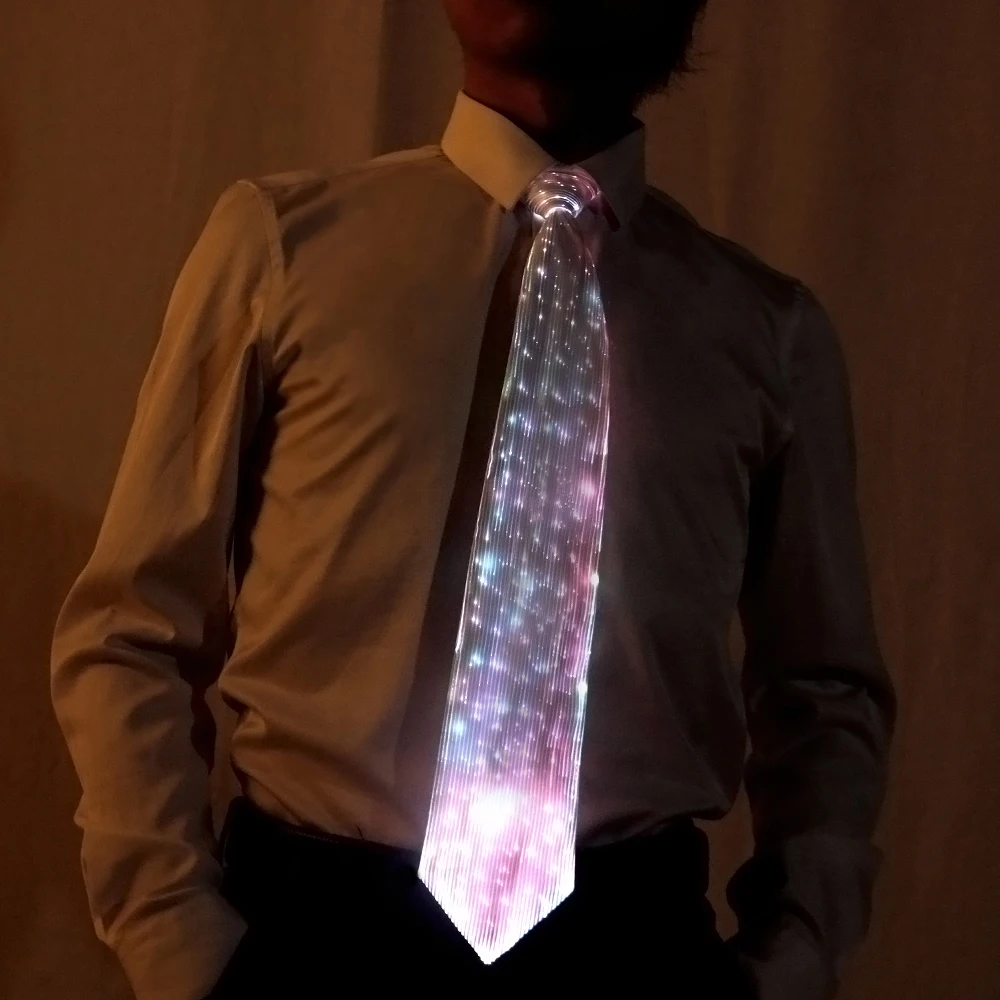 
Fashion light up ties men Led Flashing Novelties Necktie Party Decoration 