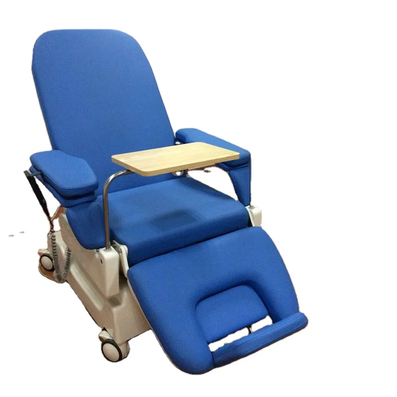 Three Functions Electric Hospital Therapeutic Dialysis Chair With Soft Material Cushion Hemodialysis Chair