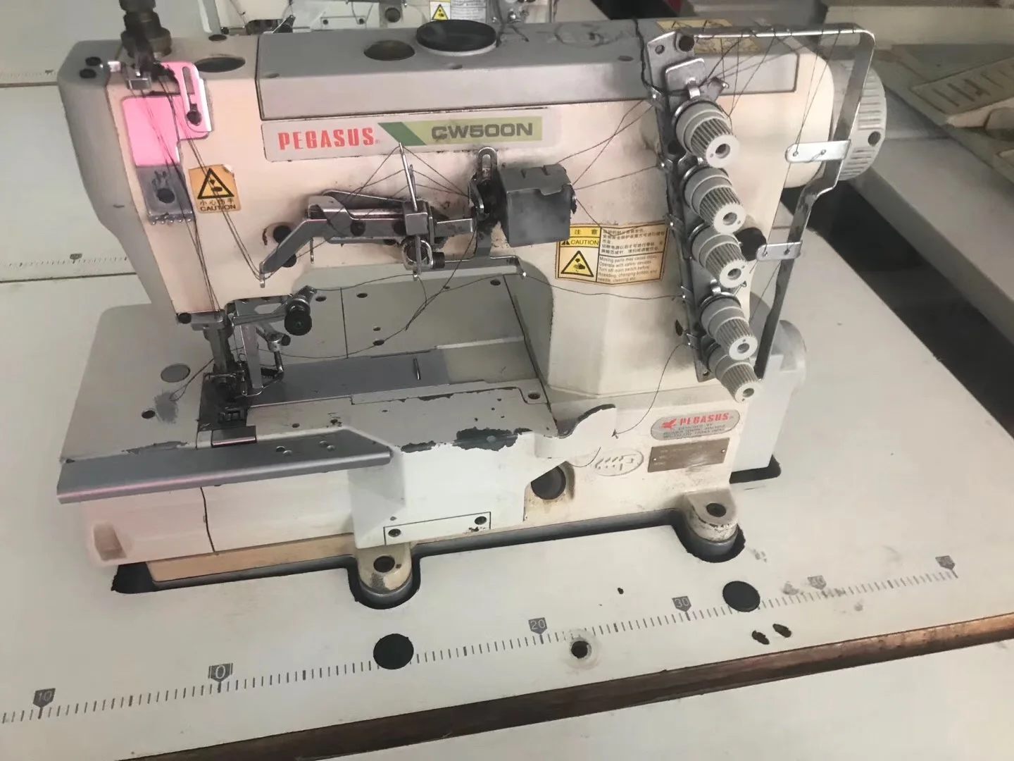 High Speed PEGASUS W500 Three-needle Five-thread Sewing Machine Best Price