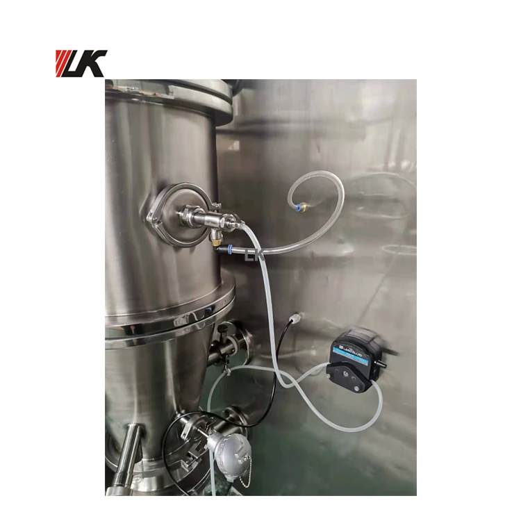 
FG-120 All in one laboratory fluid bed dryer machine with top bottom spray 