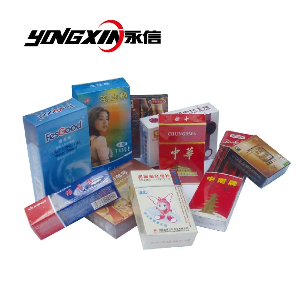 Parfum cellophaneuse bopp film wrapping machine