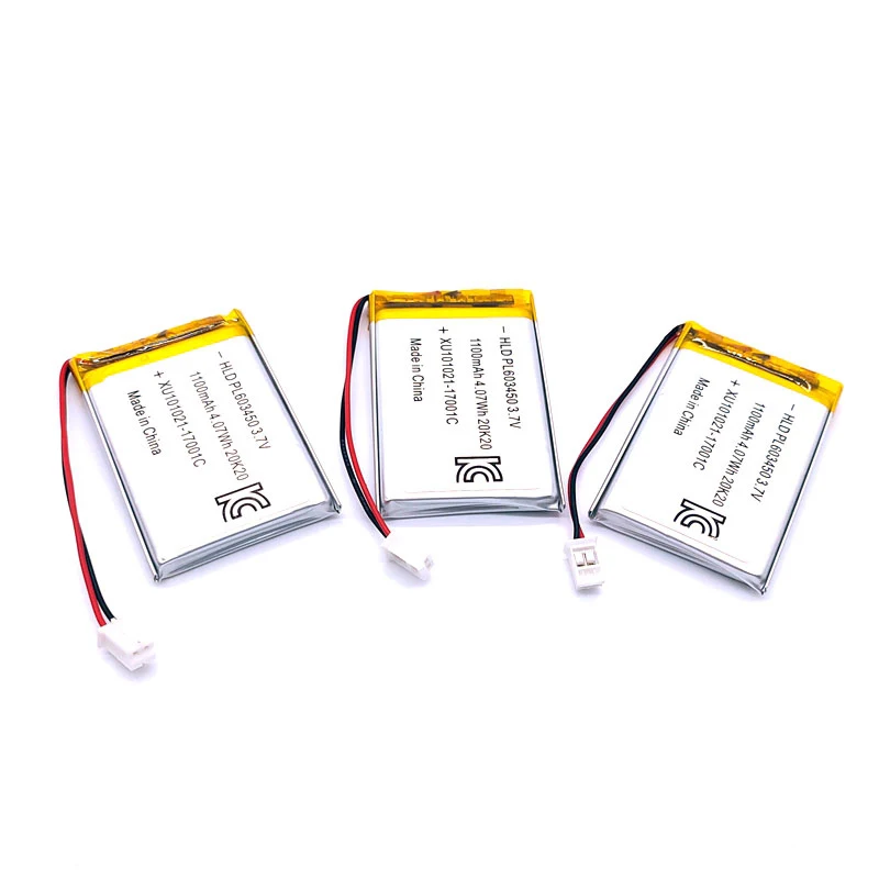 Kc Certification Rechargeable 4.07wh 3.7v 603450 1100/1200mah Polymer Pouch Cell Lithium Ion Lipo Battery For Beauty Instrument