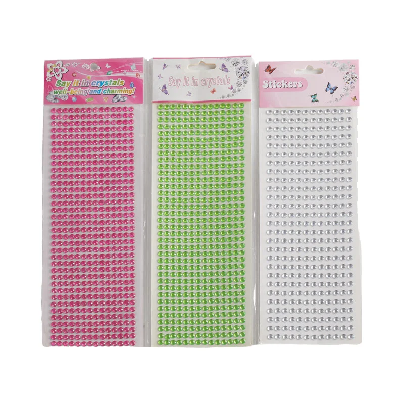 Decorative Stickers rounded Diamond Stickers Crystal Texture Beauty Available