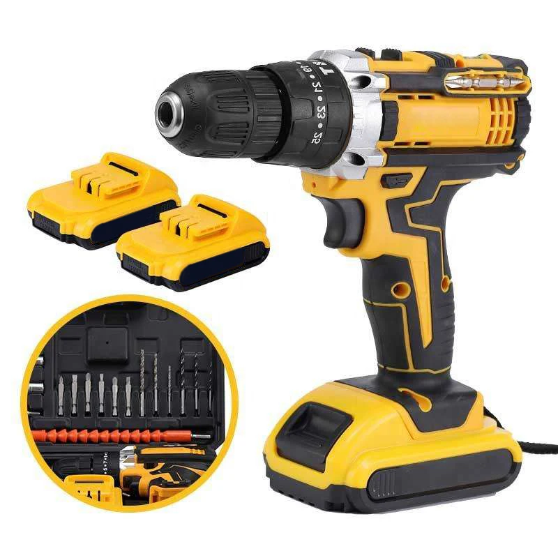 Factory Taladro Inalambrico Power Tool Set  21V Cordless Drill Machine Impact Cordless Power Drill
