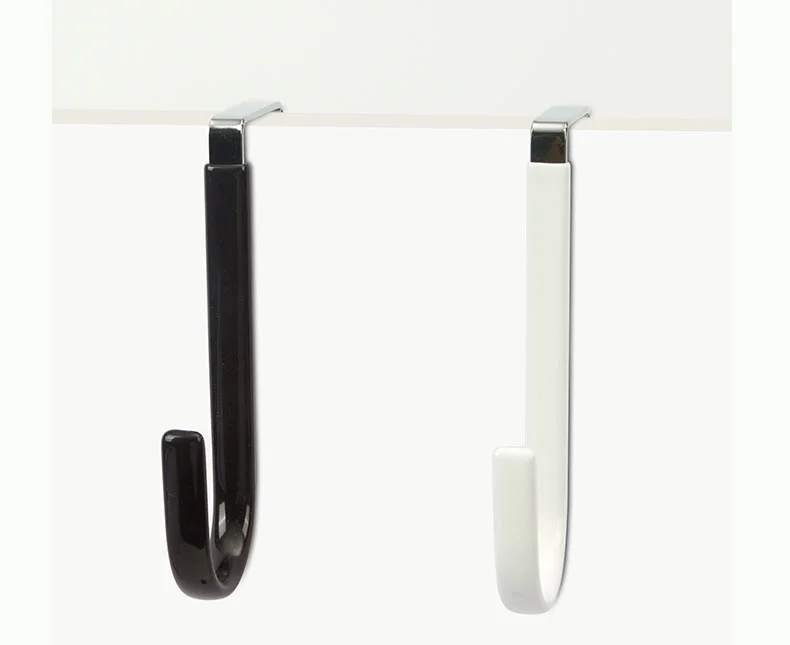 Door Plastic Coating door hooks Hanger custom over the door hooks for hanging Living Room Bathroom Kitchen Hanging Clothes
