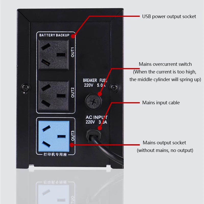 cwups 1000va 530w roller shutter ups power apc battery 600va ups power supply pcb card for computer set Offline UPS