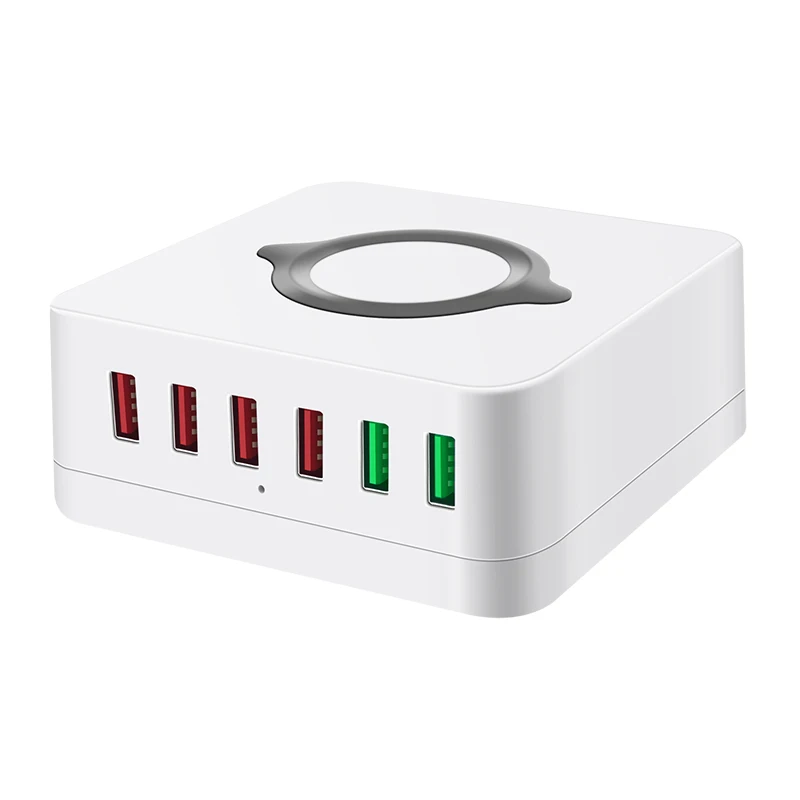 
 Быстрая зарядка qc3.0 зарядное устройство для телефона 5 в 9 в белое Usb беспроводное зарядное устройство для мобильных телефонов зарядное устройство для нескольких портов  