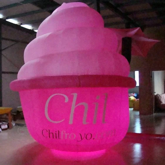 Inflatable Pop up Tent Blow Doll Female Model Building Advertising Inflatables with Led Light