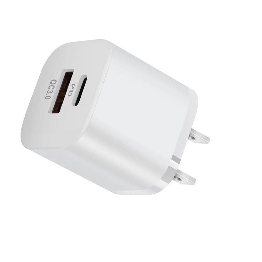 Быстрый мини настенное зарядное устройство 20 Вт Type-c USB Сетевое cube дизайн PD QC3.0 сотового телефона зарядки головок