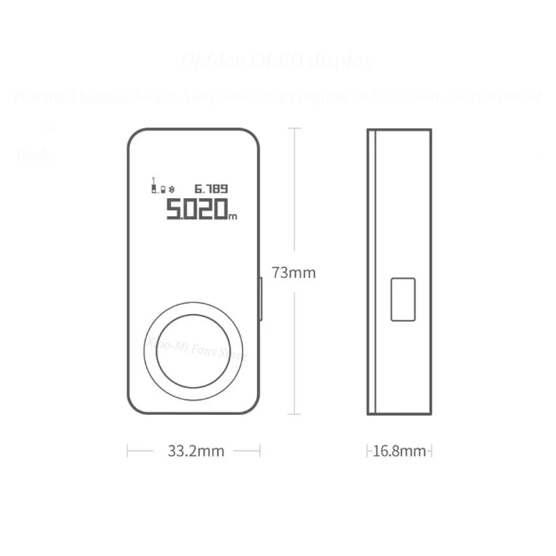 Youpin HOTO Laser Tape Measure Smart Laser Rangefinder Intelligent 30M OLED Display Laser Distance Meter Connect with APP