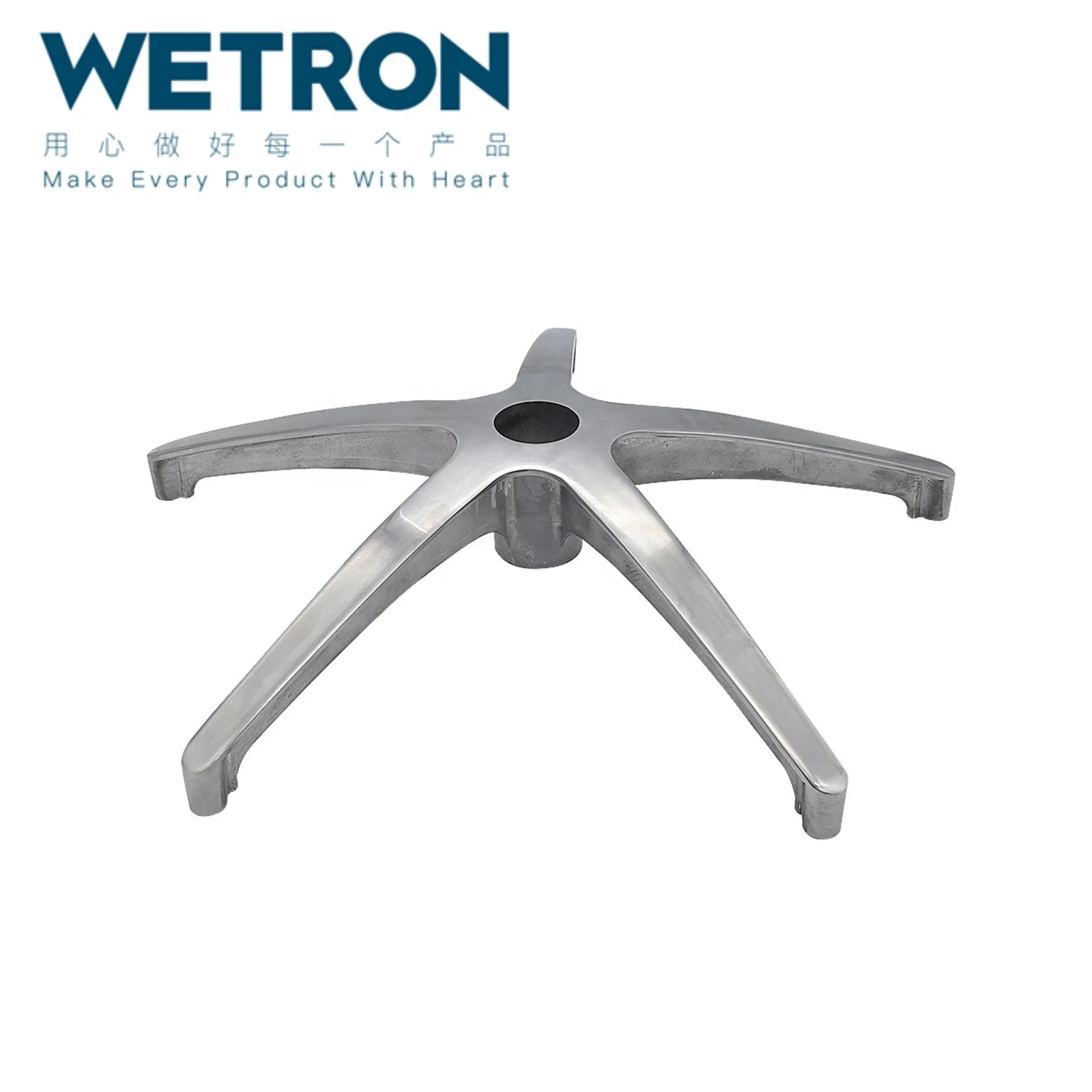 Лидер продаж, основание для офисного кресла, алюминиевое основание для кресла, OEM, индивидуальная стоячая деталь для кресла-коляски, алюминиевый цвет