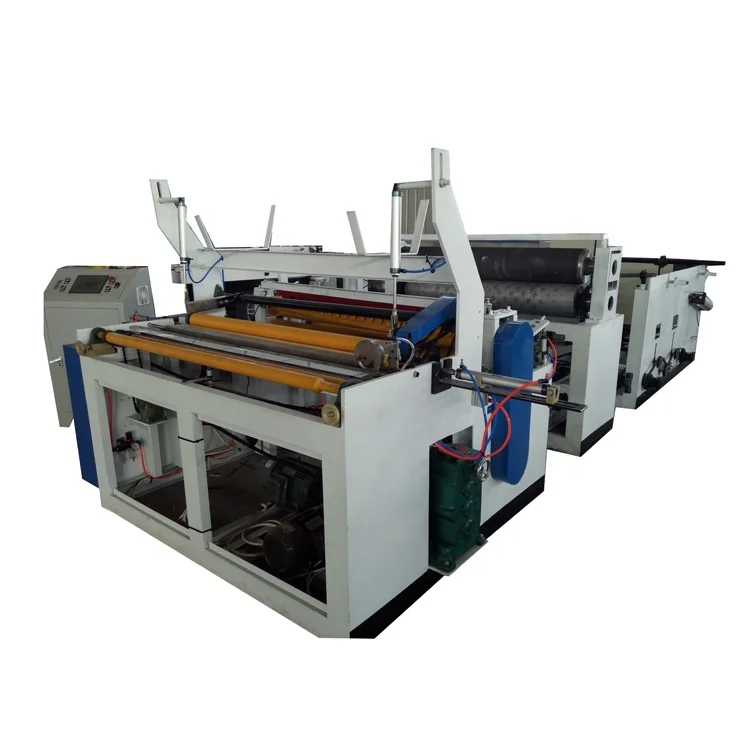 Best selling facial tissue napkin making machine toilet paper slitter rewinder machine paper roll cutting machine