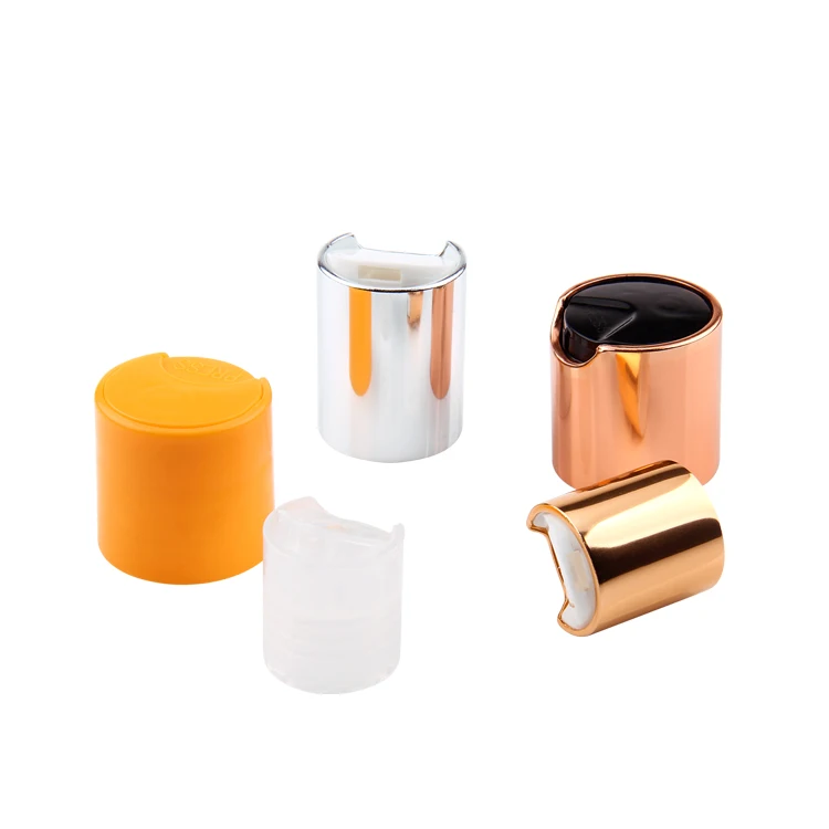 Custom Wholesale Factory Manufacturer Aluminum Plastic Disc Top Cap,24mm Press Cap,plastic press cap 28mm