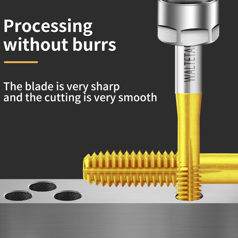 WALTETAP HSSE-M42 JIS Standard With Tin Roll Forming Tap M3 M4 M5 M6 M7 M8 M9 M10 M12 Machine Screw Thread Taps