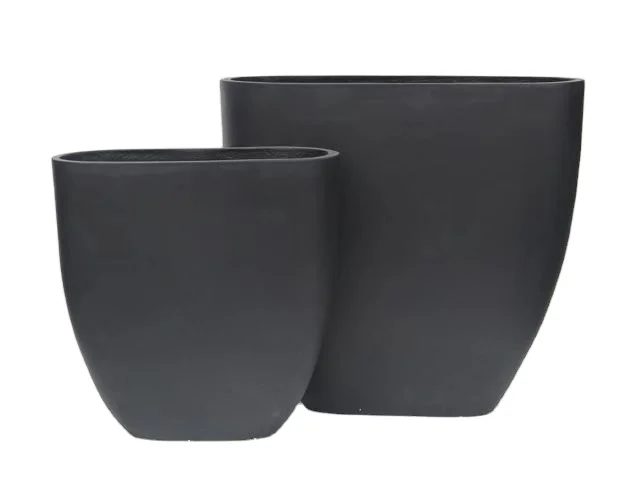 2023 Good price Tall oval concrete planter flower pot for wholesale