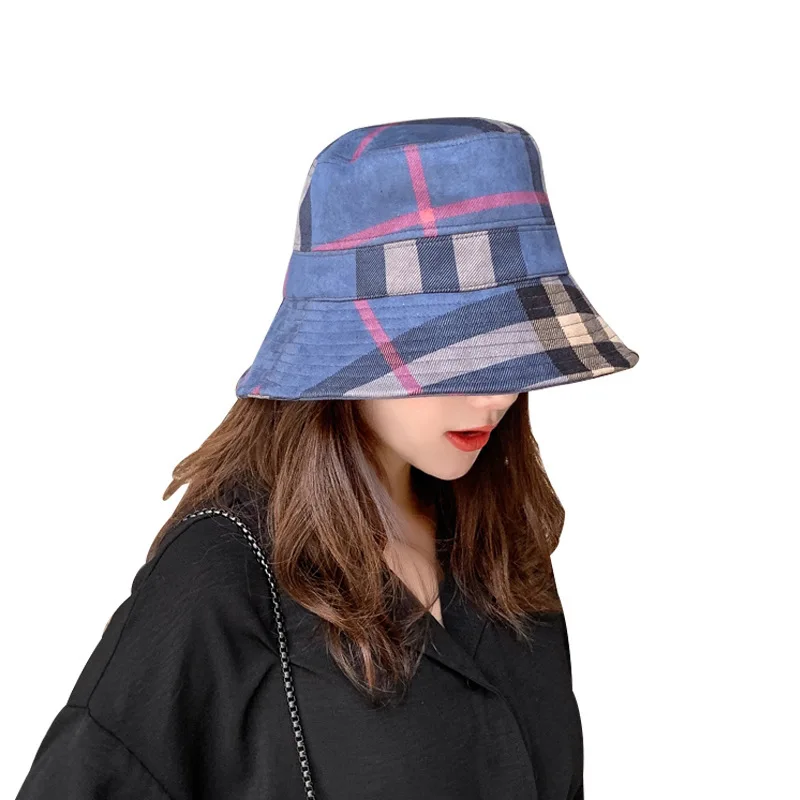 wholesale classical women fashionable print hats big brand hats luxury bucket hat