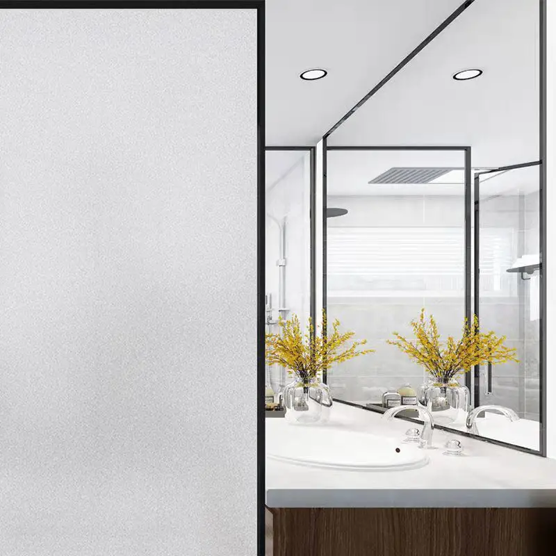 Self Adhesive PVC 1.52*30 M/Roll Frosted Matte Home&Office Glass Decorative Film