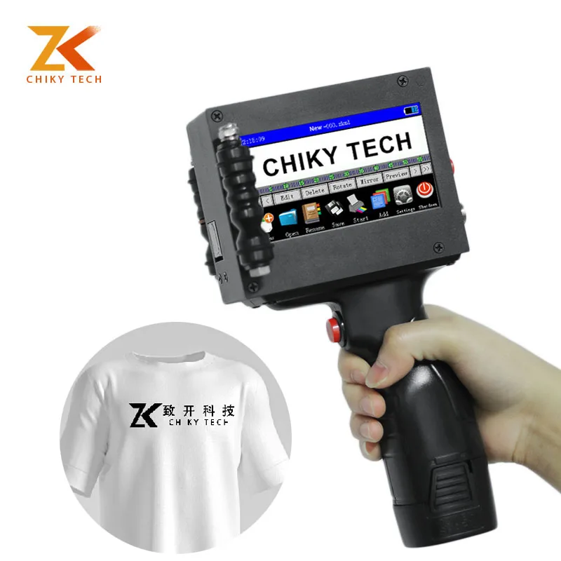 Newest Any Surface Expiry Date Code Print In Jet Printing Machine Digital Printing Gun For Clothes