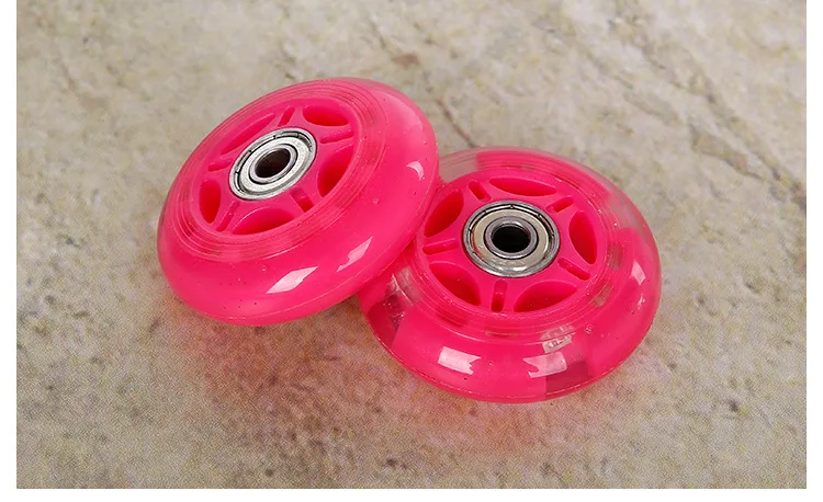 
High Elastic And Resistant Pu Rubber Wheels Skate Roller Flash Wheels 