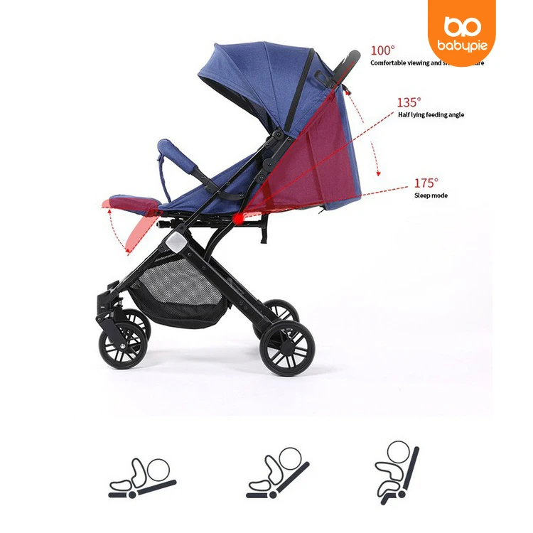 Eco-friendly Light Weight Foldable 4 Wheel Stroller For Children / Safety Baby Kids Stroller - Buy Safety Baby Kids Stroller