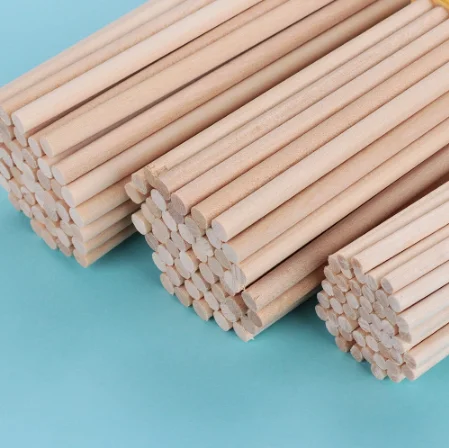 100mm Round Wooden Stick For Crafts Food Ice Lollies And Model Making Cake Dowel DIY Durable Dowel