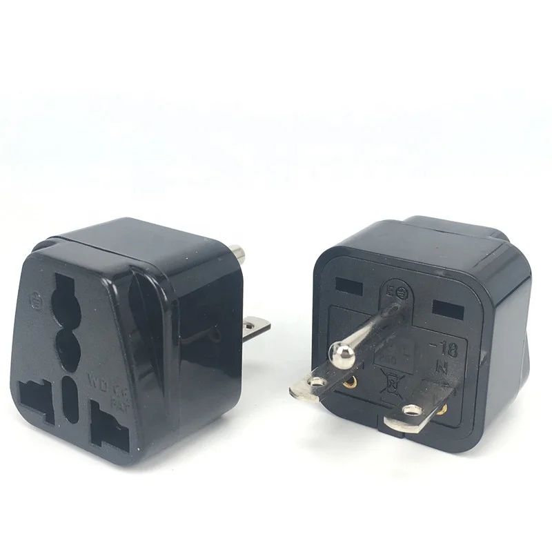 Wholesale Black White NEMA 6-15P 250v 15a copper Universal america Grounded 3 Pin AC Plug US Canada japan Adapter Travel