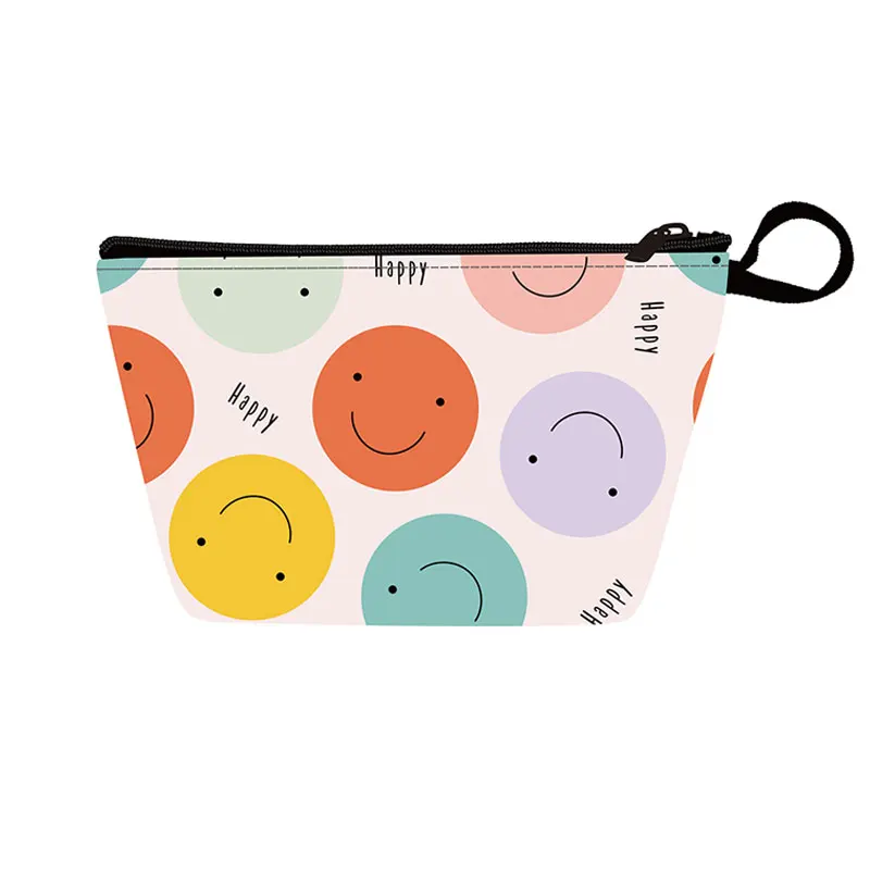 Custom Pattern Vegan PU Leather Small Makeup Bag Professional Cute Toiletry Bag Mini Pouch Travel Cosmetic bags
