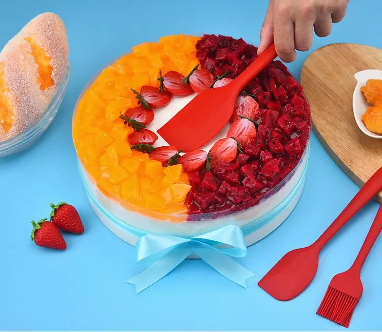  6 Pcs Set Kitchen Utensil Silicone Kitchenware Cake Cream Scraper Baking Tool Butter Spatula Cooking Oil