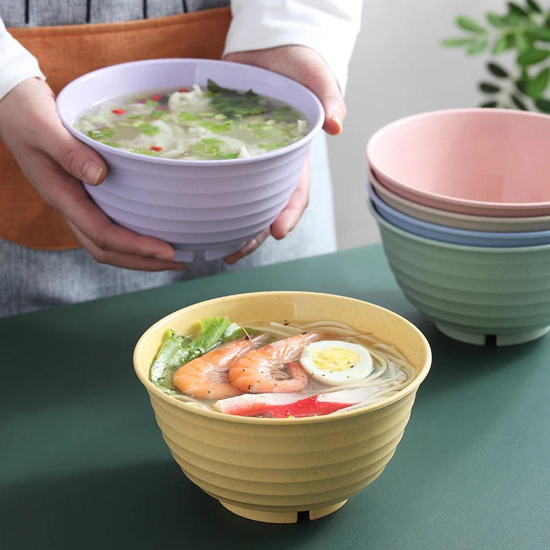 Professional customized services lunch bowls Large capacity packaging noodles soup ramen food bowl for family
