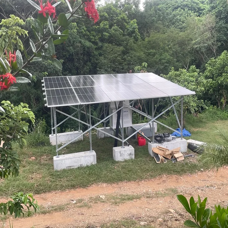 Large Scale Zn-al-mg Coated Steel Solar Ground Mounting System Solar Panels Ground Installation Tilt Mount Solar Ground System